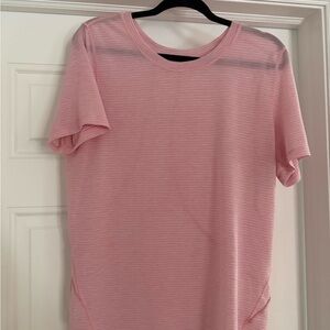 Light Pink Mesh Lululemon Swiftly Tech - Sz 16